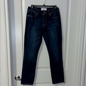 Cabi Jeans Dark Blue High Straight leg Denim Jeans Size 4